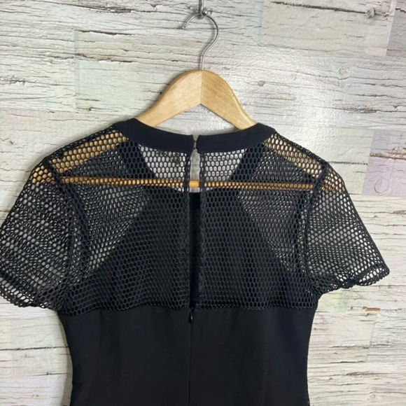 Adelyn Rae black mesh tee shirt a line dress size medium - Picture 6 of 11